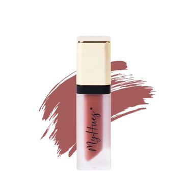 MyHues Lip Comfort Matte Liquid Lipstick Warm Brown (Chashni) - 5ml, Non-Drying Matte Finish | Transferproof Lipstick